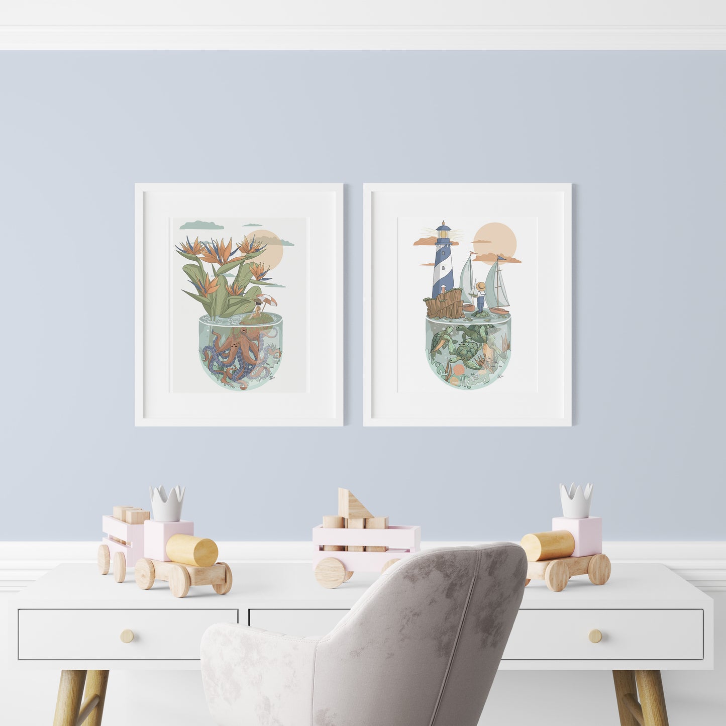 Ilustración Row Row Row the Boat