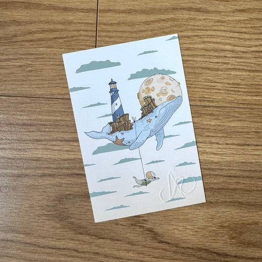 Ilustración Ballena Voladora