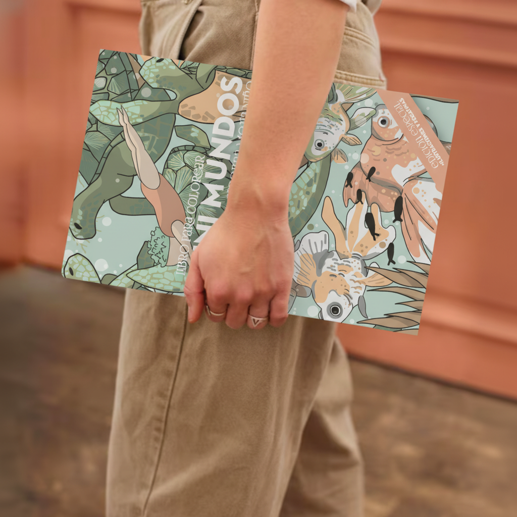 Libro para colorear - Mini Mundos Edición Especial