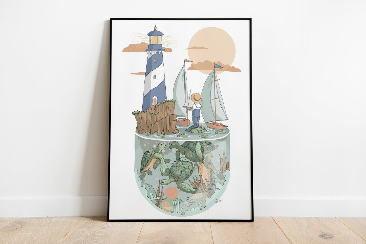 Ilustración Row Row Row the Boat